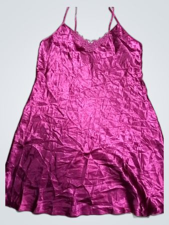Pink Satin Nightgown