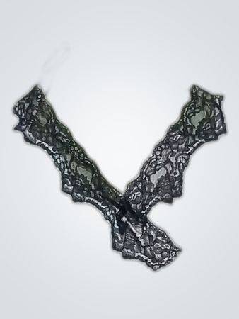 Pink Chemise with Black Lace