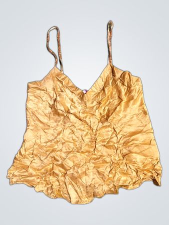 Gold Satin Cami Top