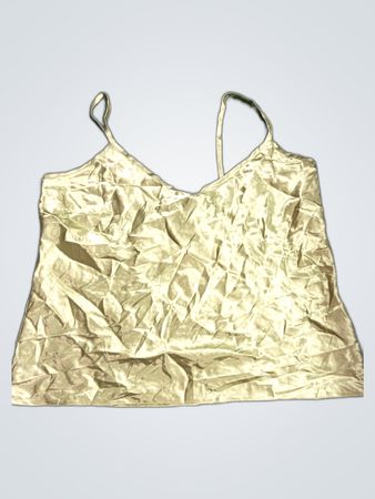 Green Satin Cami Top