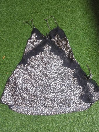 La Senza Leopard Print Lace Slip Dress