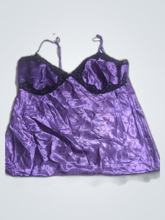 Secret Lace Trim Satin Camisole