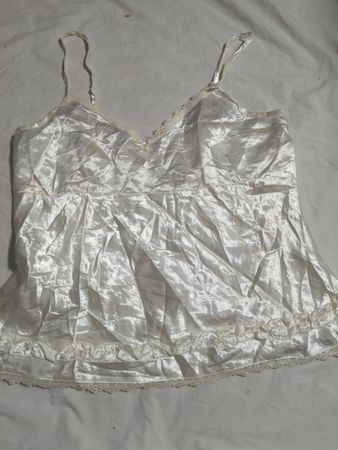 Jolinesse White Satin Cami