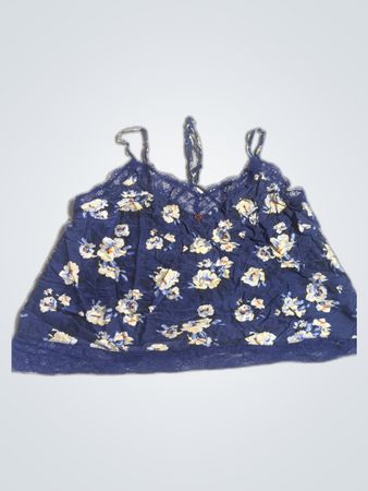 M&S Blue Floral Camisole