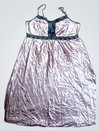 Sophia Purple Satin Nightgown