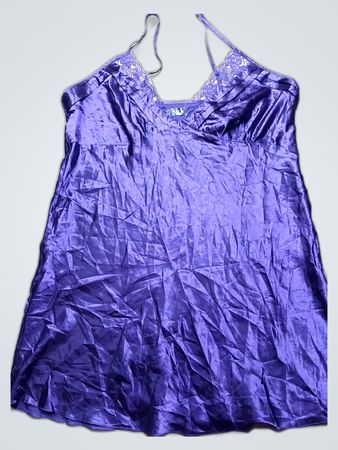 Purple Satin Nightgown