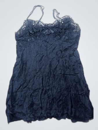 Black Lace-Trimmed Chemise