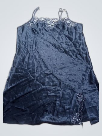 Black Satin Chemise