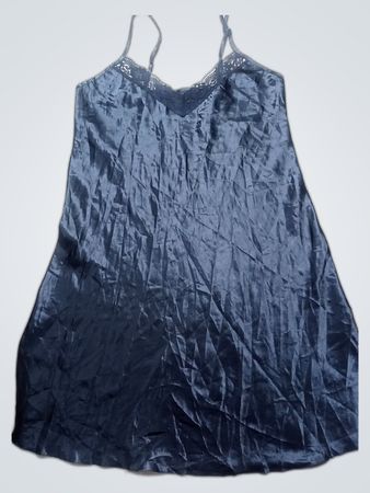 Black Satin Nightgown