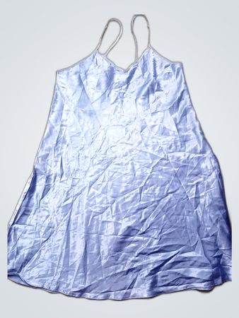 Blue Satin Nightgown