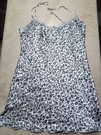 Feever Possessions Leopard Print Slip Dress