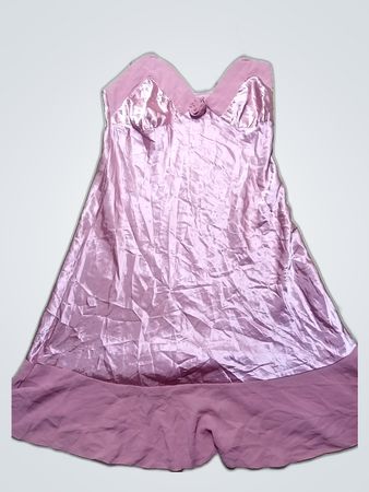 Pink Satin Chemise