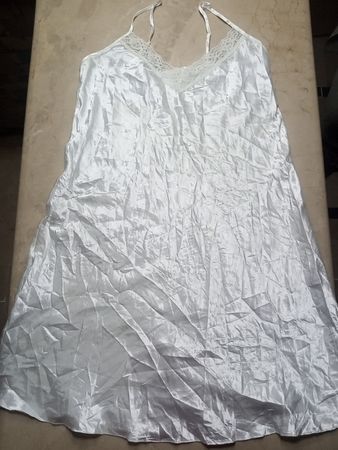 White Satin Nightgown