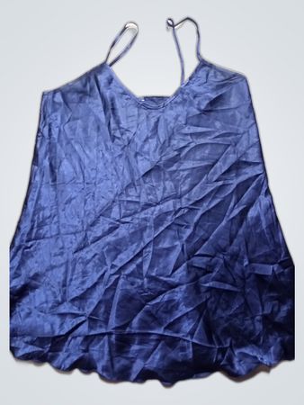 Blue Silk Blouse