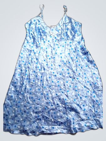 Good Night Blue Polka Dot Dress