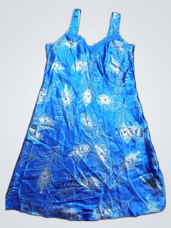 Blue Peacock Feather Nightgown