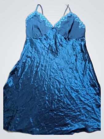 Blue Silk Chemise
