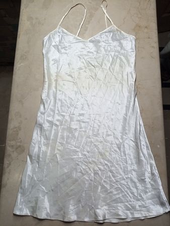 White Satin Dress