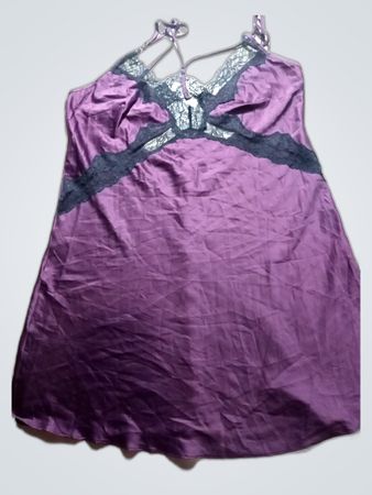 Purple Chemise with Lace Details
