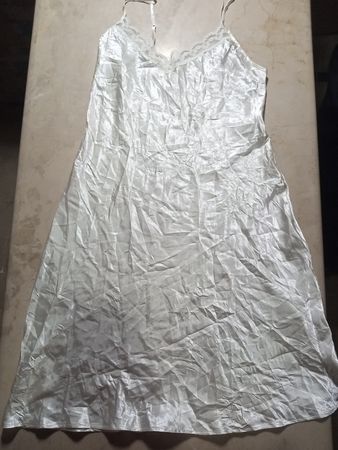 Marks & Spencer White Satin Slip Dress