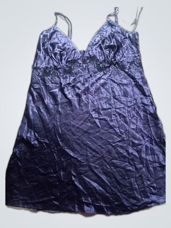 Purple Satin Chemise
