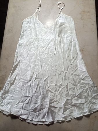 White Polyester Dress