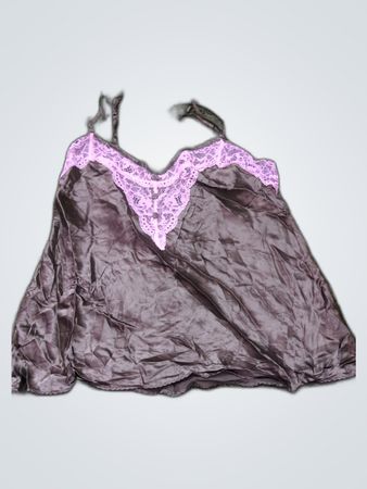 Silk Camisole with Lace Trim