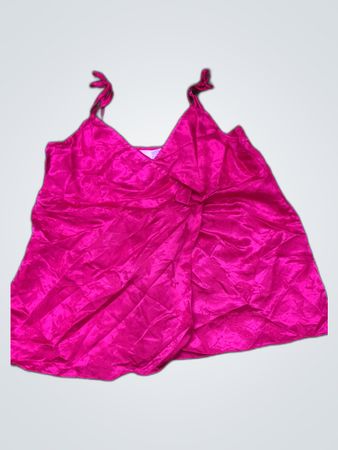 Pink Satin Camisole