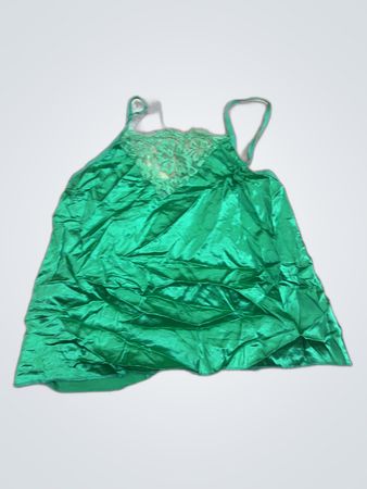 Green Satin Chemise