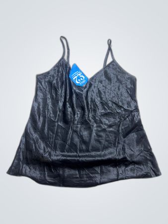 Black Satin Cami Top