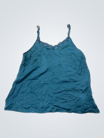 Teal Lace Trim Camisole