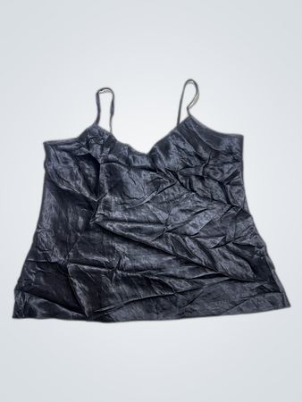 Black Satin Cami Top