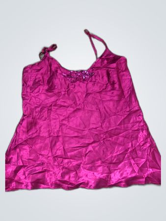 Pink Satin Chemise