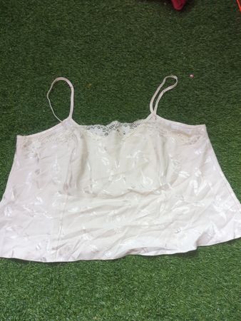 White Lace Trim Camisole