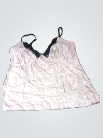 Pink Satin Camisole