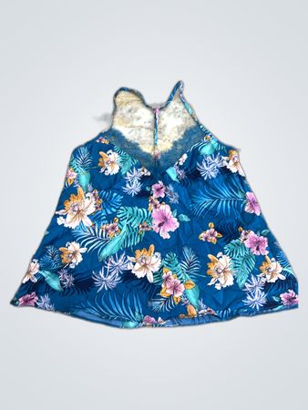 Bras N Things Lace Trim Floral Camisole