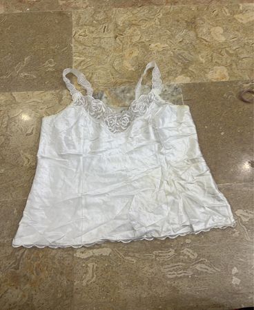 Marks & Spencer White Lace Trim Camisole