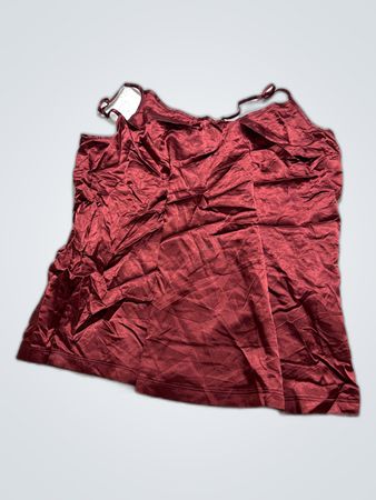 Red Silk Blouse