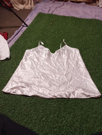 White Satin Camisole Top