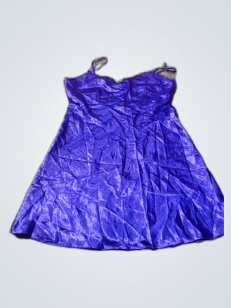 Blue Satin Dress