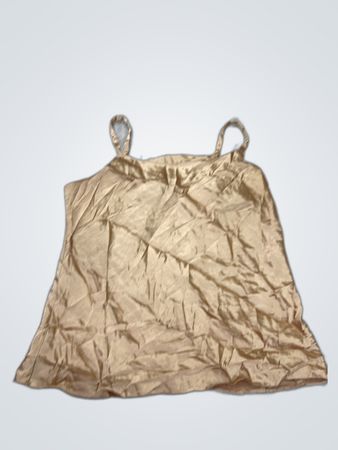Gold Satin Tank Top