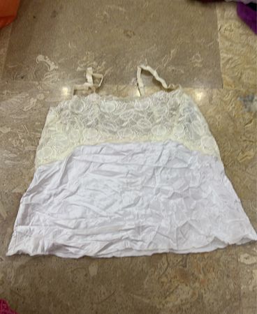 White Lace Trim Camisole
