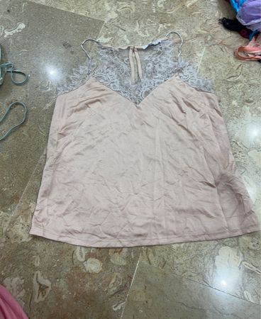 Ginatricot Pink Lace Camisole