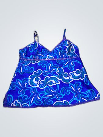 Pleaser Blue Printed Camisole