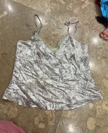 Jolinesse Gray Floral Cami Top