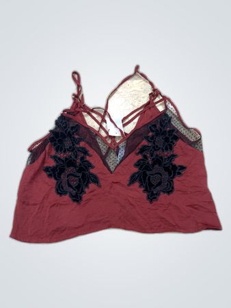 Red Lace Top