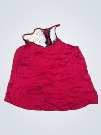 Red Lace-Trimmed Bra