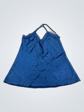 Blue Satin Chemise