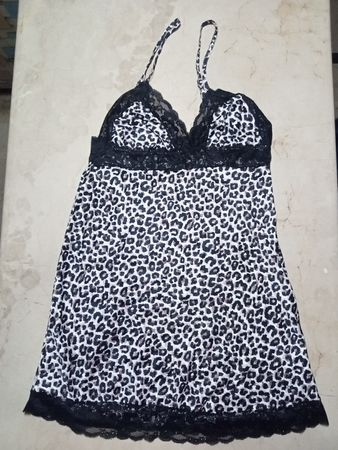 Lascana Leopard Print Lace Slip Dress