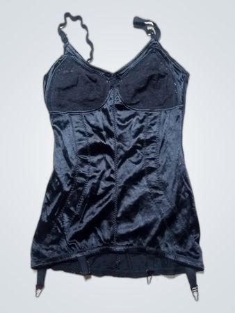 Unbranded Black Satin Bustier